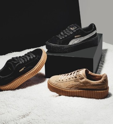 PUMA 蕾哈娜厚底饼干鞋一秒点缀复古时尚感~