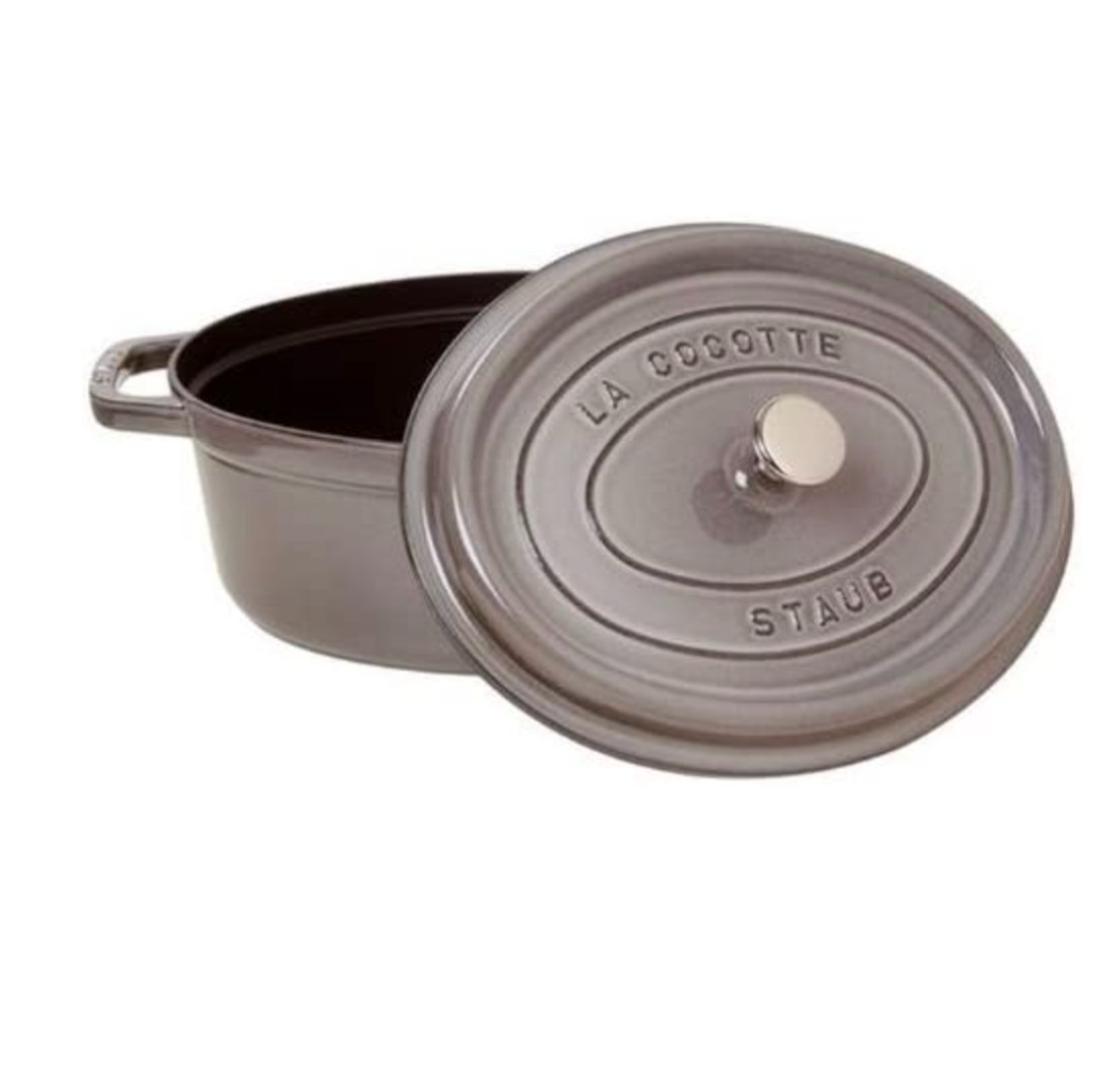Staub 31cm销冠大象灰珐琅锅