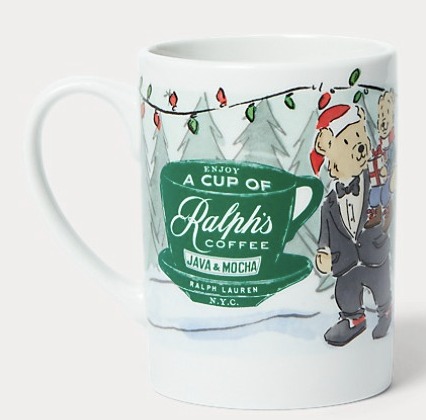 超有圣诞氛围的 Ralph's Coffee 圣诞经典小熊马克杯
