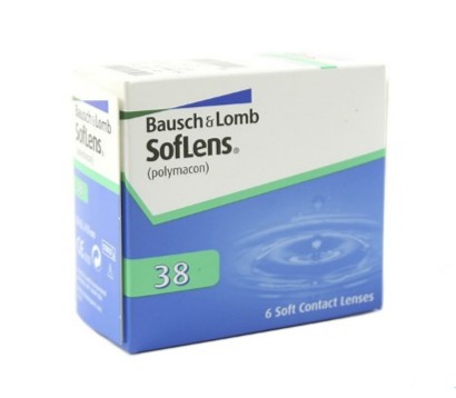 【博士伦Softlens】含水量38%保湿月抛6只装
