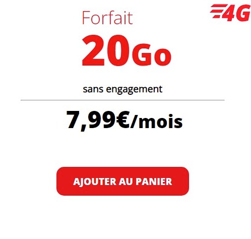Auchan telecom 7.99欧20G