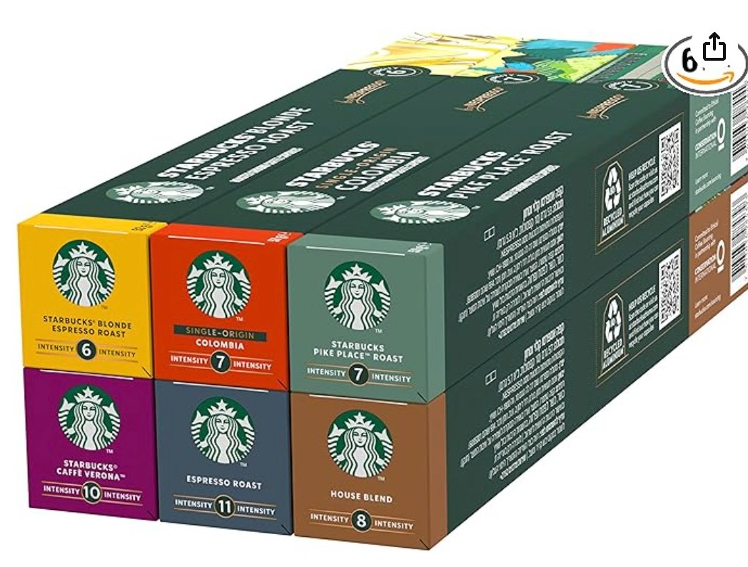 星巴克咖啡胶囊60颗仅€17.09!