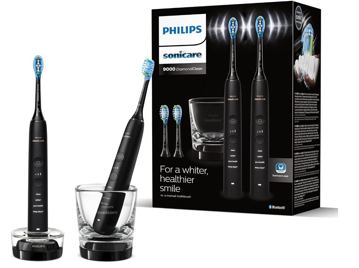 飞利浦Sonicare DiamondClean 9000电动牙刷双支装