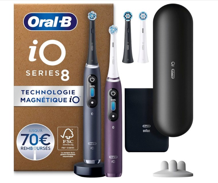Oral-B iO 8 电动牙刷2支装