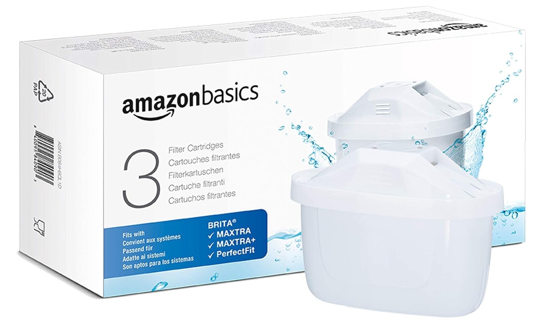 Amazon自产平价滤芯3只装！兼容所有BRITA滤水壶性价比高