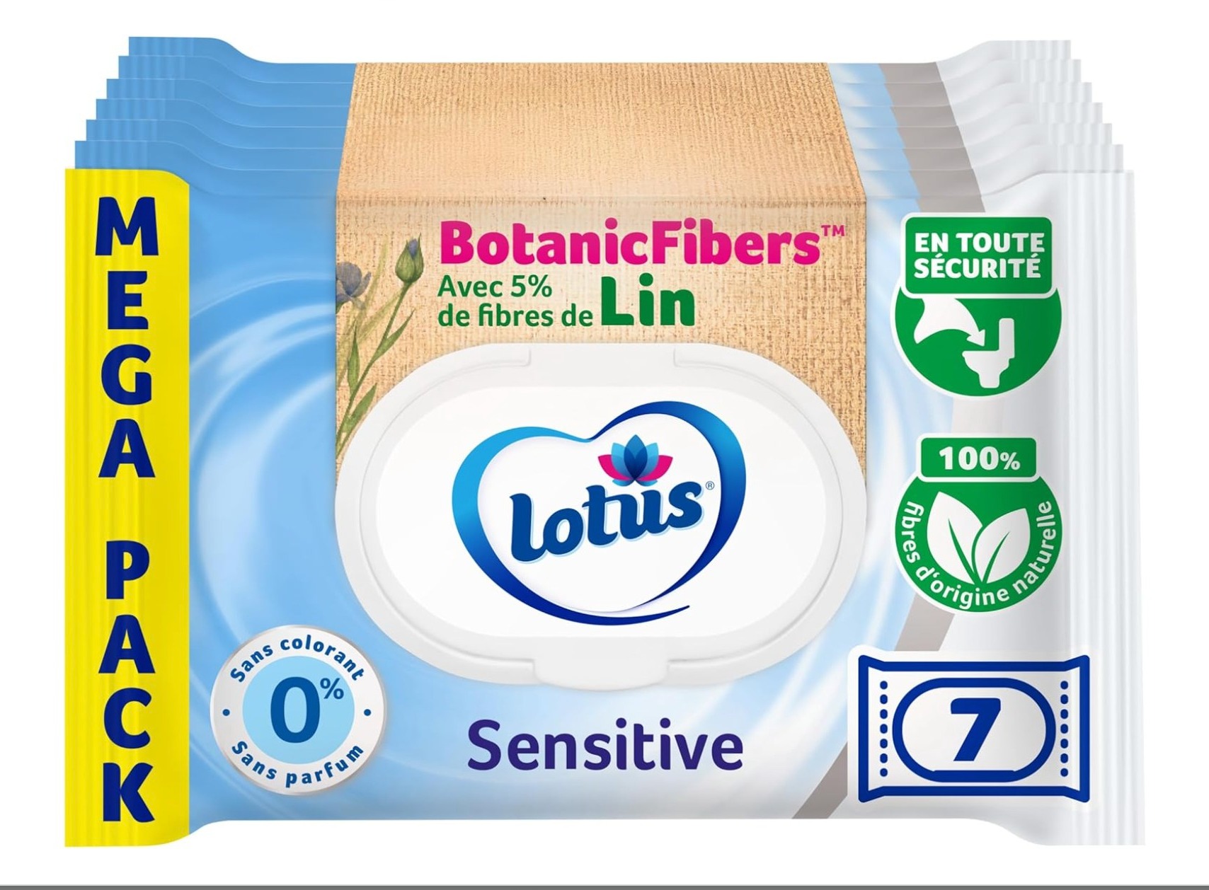 Lotus湿厕纸7包！敏感肌可用，硬盖抽取更方便