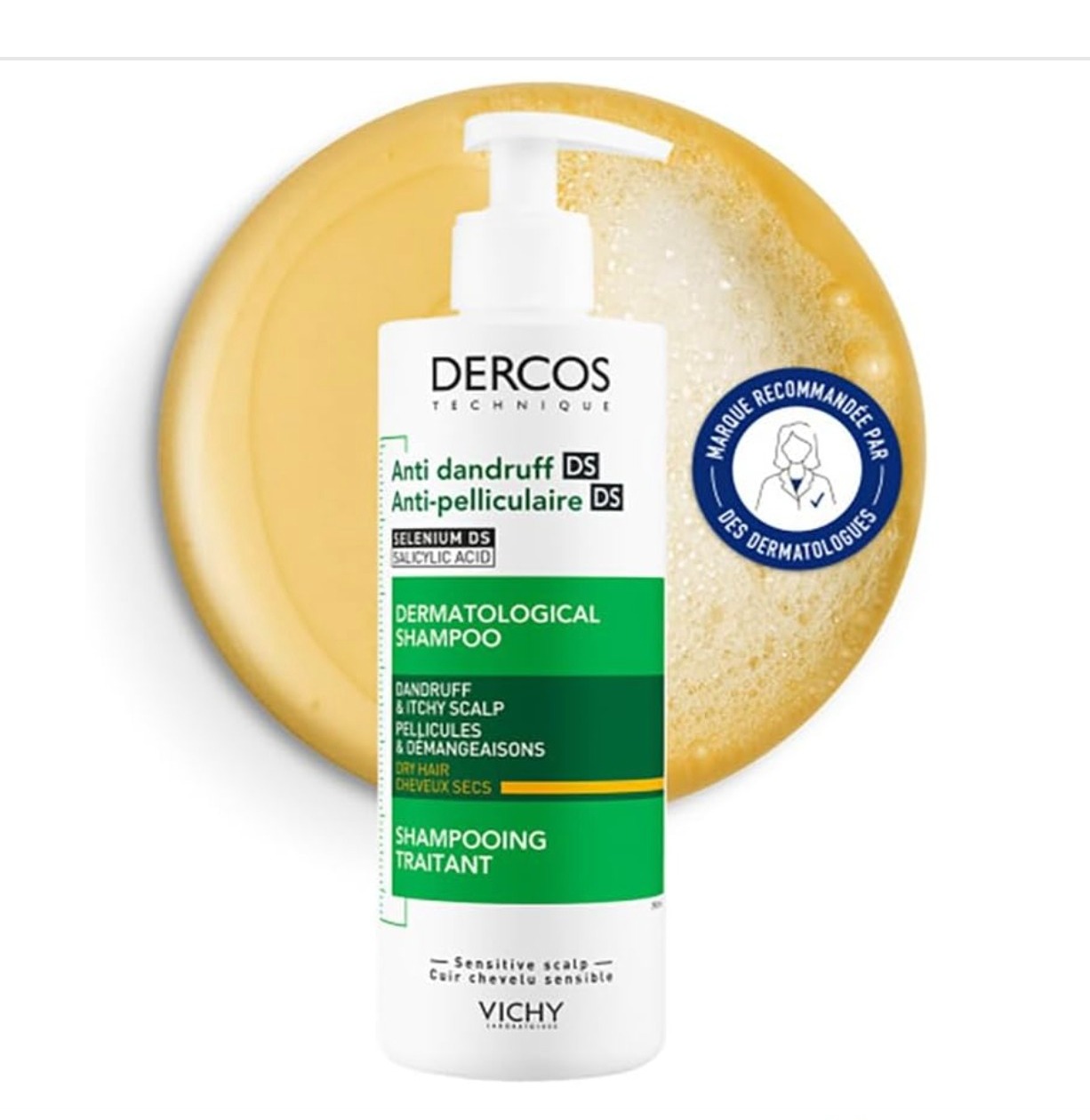 VICHY薇姿DERCOS绿标去屑洗发水10€！