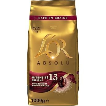 L'OR Absolute Intensity10咖啡豆14€☕1kg大包装，浓郁烘焙风味