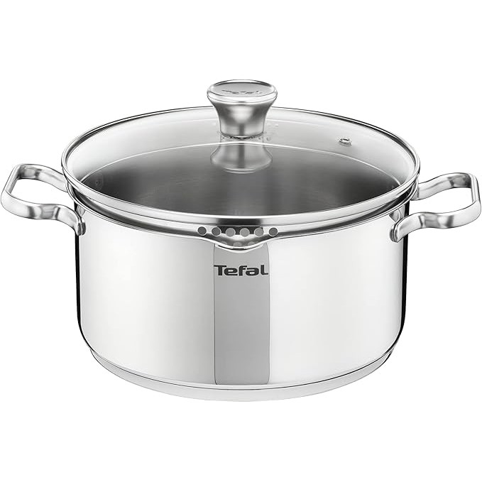Tefal Duetto不锈钢奶锅28€🍳20cm搭配玻璃锅盖